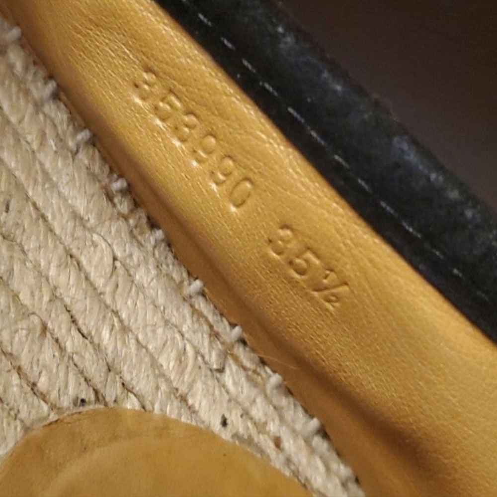 Gucci Espadrilles Black Suede Size 35.5 5.5 US - Picture 8 of 14
